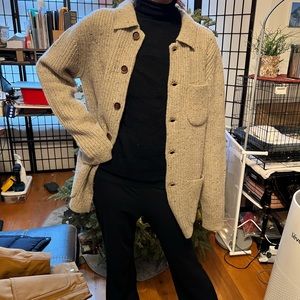 Mollusk California Cheever Cardigan Sweater Size Small $140 merino wool blend